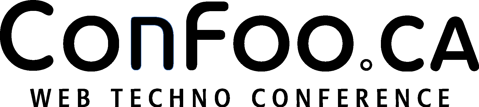 ConFoo.ca Black Logo Vector Logo